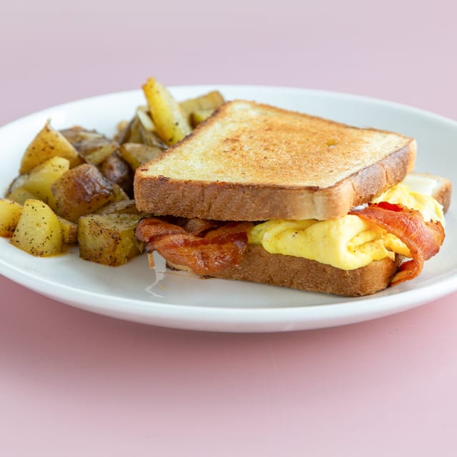 Grilled Cheese Breakfast Sandwich.
