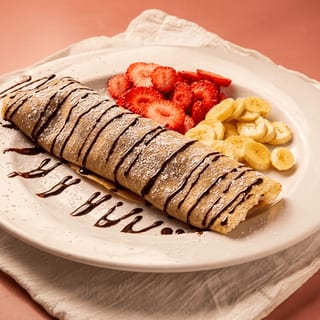 Strawberry Banana Nutella Crepe